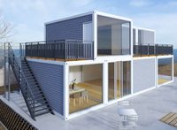 Maisons conteneurs 40 pieds Luxe Métal Tinny 5 chambres Maison conteneur d'expédition Allemagne