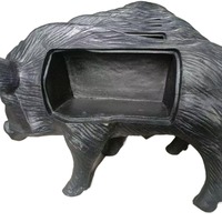 Cible de tir à l'arc en mousse PU auto-cicatrisante 3D, cible de tir à l'arc en forme de sanglier imperméable, à fixer au sol pour la chasse en plein air, la pratique du tir