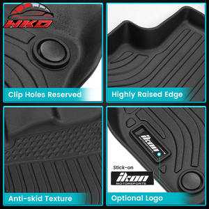 Tapis de sol toutes saisons pour Audi Q3 2019-2025, 1ère et 2ème rangée, revêtement en TPE 3D moulé, imperméable - Product Image 3