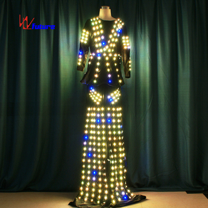 Disfraces <span class=keywords><strong>de</strong></span> caminantes con zancos LED para <span class=keywords><strong>mujer</strong></span> Light-Up <span class=keywords><strong>Robot</strong></span> Tron Performance Wear para eventos - Product Image 5