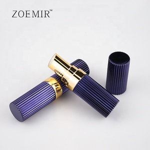 Tubes de rouge à <span class=keywords><strong>lèvres</strong></span> de luxe écologiques bleu métallique or couleur unique <span class=keywords><strong>meilleur</strong></span> conteneur de rouge à <span class=keywords><strong>lèvres</strong></span> de beauté rechargeable - Product Image 3