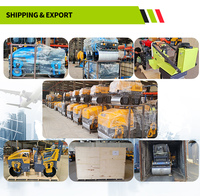Mini-compacteurs vibrants autoportés à double tambour, moteur essence/diesel EPA, pompe hydraulique, pour travaux de construction - En promotion