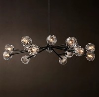 Candelabro de cristal de lujo moderno personalizado para el vestíbulo o el Hotel Proyecto clásico Iluminación Luces colgantes