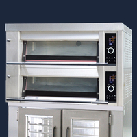 Nouveau Four Électrique Encastrable avec Boîte de Fermentation Intégrée pour Cuisson du Pain et des Pizzas, à 2 Niveaux, Grande Capacité