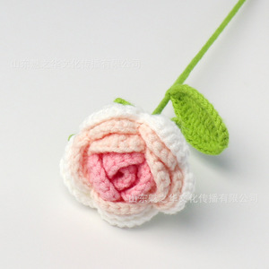 Bouquet <span class=keywords><strong>di</strong></span> <span class=keywords><strong>Fiori</strong></span> Artificiali Fatti a Mano all'Uncinetto, Regalo per San Valentino, Souvenir <span class=keywords><strong>di</strong></span> Nozze, Decorazione per la Casa - Product Image 3