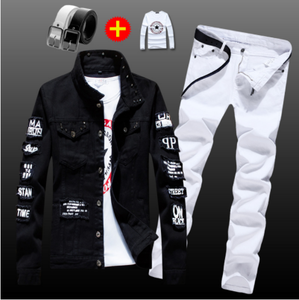 Áo khoác ngoài denim nam phong cách Hàn Quốc mùa xuân thu, phối đồ thường ngày, lịch lãm, hợp thời trang - Product Image 5