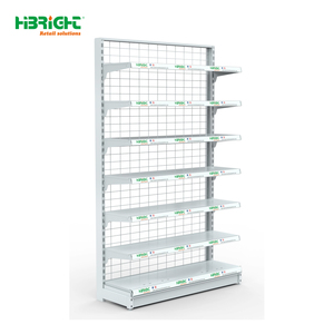 Étagères de supermarché en bois et métal Highbright avec réfrigérateur de présentation assorti pour l'aménagement des magasins d'alimentation - Product Image 5