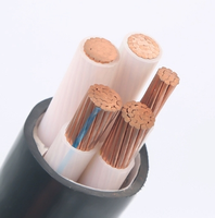 Câble d'alimentation YJV à conducteur en cuivre, isolé XLPE, gaine en PVC, basse tension 0,6-1 kV pour distribution industrielle