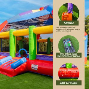 <span class=keywords><strong>Château</strong></span> gonflable 5x5m pour divertissement extérieur, qualité commerciale, location pour événements et fêtes, décoration <5 - Product Image 4