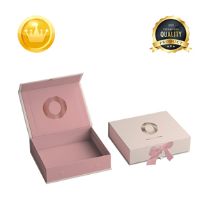 HENGXING Custom Logo Elegant Customized Premium Cardboard Paper Gift <b>Magnetic</b> Luxury Pink Packaging <b>Box</b> - Product Image 1