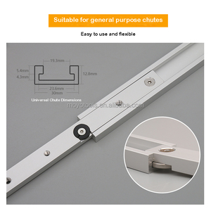 Rail de curseur <span class=keywords><strong>à</strong></span> fente en T pour le travail du bois Type 19 pistes en T en alliage d'aluminium piste d'onglet pour scie <span class=keywords><strong>à</strong></span> bois/outils d'établi de Table de routeur - Product Image 4