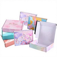 Boîte d'avion rectangulaire double face personnalisée avec logo, impression offset extra résistante, avec insert en mousse pour pinces à cheveux et bijoux