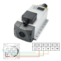 Husillo Matic de 6.0Kw Refrigerado por Aire, Motor de Husillo de 18000rpm Er32 para Kits de Grabado y Fresado, Gran Venta