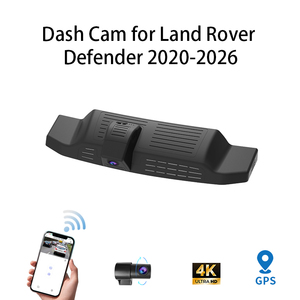 Cámara para Coche HD 4K para <span class=keywords><strong>Land</strong></span> <span class=keywords><strong>Rover</strong></span> Defender 2020-2026 con Dos Lentes DVR Delanteras y Traseras, GPS, Plug and Play - Product Image 2