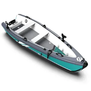 KA04 Best Selling 3-4M Fishing Kayak Floating Boat Skiff With Pedal Foot Pedal Skiff Outboad Machine