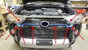 Raymond, accesorios personalizados para coche, parachoques delantero, parrilla, rejilla de malla para Toyota <span class=keywords><strong>4runner</strong></span> <span class=keywords><strong>4runner</strong></span> 2014-2019 <span class=keywords><strong>2020</strong></span> <span class=keywords><strong>TRD</strong></span> <span class=keywords><strong>pro</strong></span> - Product Image 6