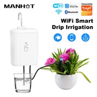 Système d'arrosage automatique intelligent WiFi pour plantes et fleurs de jardin, avec contrôle par application, pompe, minuterie et fonction de gestion de la crise d'eau