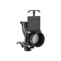 Raccord de Bifurcation Rotatif à Double Calibre pour Évacuation des Eaux Usées de VR, Coudière de Valve de Décharge pour Remplacement de Conduite Sanitaire de Camping-Car