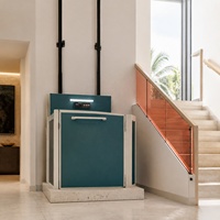 Ascenseur semi-cabine à plateforme semi-fermée sur mesure pour villa résidentielle, maison à plusieurs étages, usage pratique