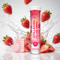 Comprimés effervescents de vitamine C à dissolution rapide, saveur fraise, pour boisson nutritive quotidienne, OEM ODM
