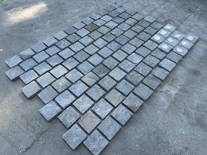 Pavés en quartzite bleue bon marché, cube naturel, surface fendue, allée, patio, pavés en pierre, pavés en maille - Product Image 4