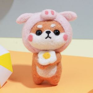 Kit de Material para Manualidades de Fieltro de Lana Clásico de <span class=keywords><strong>Shiba</strong></span> <span class=keywords><strong>Inu</strong></span> 3, Muñeco Hecho a Mano, Llavero, Adorno Colgante para Coche, Venta al por Mayor en China - Product Image 6