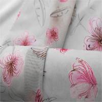 Tissu en maille imprimé Flora Butterfly, tissu en microfibre souple, tissu en maille élastique en nylon, tissu en maille sexy