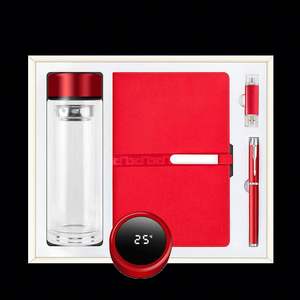 Produits innovants 2022, gourde isotherme à double paroi avec bloc-notes, haut-parleur et stylo, ensemble cadeau pour offres promotionnelles avec logo - Product Image 2