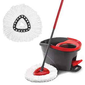 Eficiente e Durável 360 Mop Rotativo e Balde com Wringer Set Adequado para O-cedro Easywring Mop Auto Limpeza