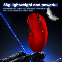 Ratón Óptico Inalámbrico para Juegos LDON V3PRO con Sensor PAW3311, 12000 DPI, RGB, Recargable, 8 Botones, Ergonómico para Ambas Manos