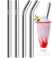 Paille à mélanger en métal, paille à boire en acier inoxydable 304, pailles réutilisables pour boire, accessoires de bar