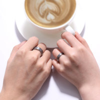 Bague de mariage classique OAHLAN Fashion Jewelry 6mm/8mm en carbure de tungstène brossé argenté pour hommes et femmes, idéale pour les fiançailles, livraison directe