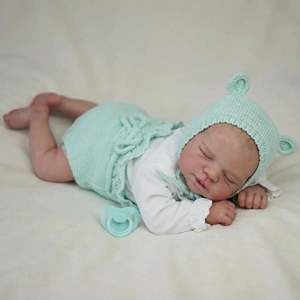 Poupées réalistes YeezWood pour filles, poupées bébé de 19 pouces, poupées réalistes en silicone pour bébés de 49 cm - Product Image 1