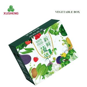 Boîtes d'emballage colorées recyclables, boîtes en carton pour bananes, boîtes d'expédition pour fruits et légumes avec fente, finition mate UV <span class=keywords><strong>spot</strong></span> - Product Image 3