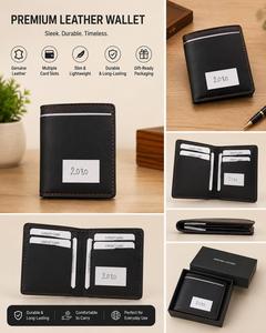 Handcrafted Genuine Leather <b>Wallet</b> for Men with Elegant Finish and <b>Long</b> Lasting Durability - Product Image 4