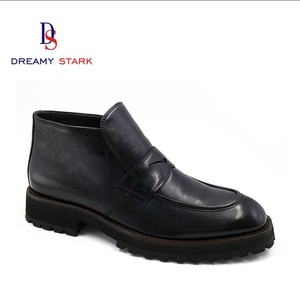 Dreamy Stark Classic Formal Autumn Winter High Top Shoes for Men Genuine Leather Shoes for Men Casual Shoes for Men - Product Image 1
