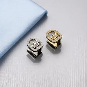 Crown Full Zircon Gold Silver Grillz Bezel Setting Party Unisex False Teeth - Product Image 1