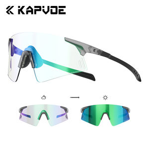 Gafas de sol deportivas sin montura de brazo de fibra de carbono irrompible lentes fotocromáticas para todas las condiciones - Product Image 4