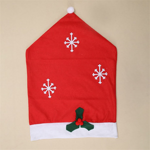 Décorations de Noël, housses de chaise flocon de neige de Noël, décorations de table de Noël, housses de chaise de Noël, fournitures de Noël - Product Image 4