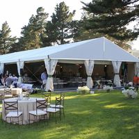 Chapiteau de mariage blanc 10x20 10x30 10x40 10x50 20x30, tente de réception événementielle pour 50, 100, 300, 500 personnes