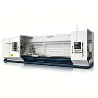 Tour CNC à lit plat CK61125, commande GSK980, tourelle 4 postes, diamètre de coupe 1250 mm, 22 kW, machine de tournage haute précision pour pièces métalliques