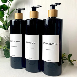 Vietnam WeWood Bouchon pompe à lotion en bambou écologique, rechargeable, avec couvercle à vis en plastique pour flacon de shampoing, emballage vide pour produits corporels - Product Image 4