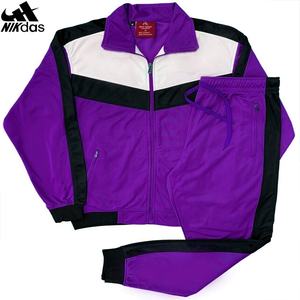 Bloque de color cremallera de los hombres de moda chaqueta de chándal para venta - Product Image 4