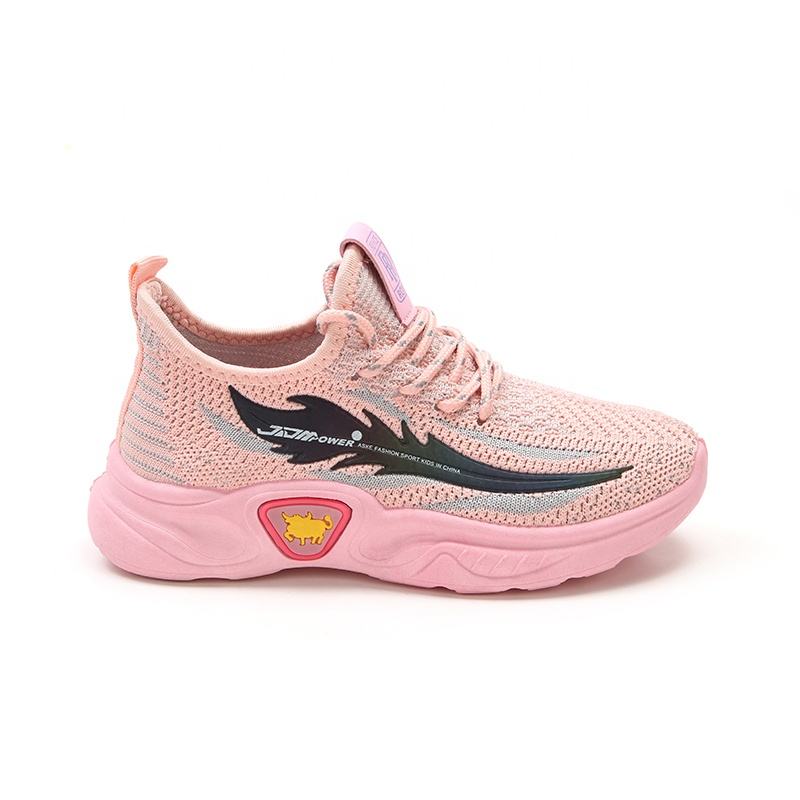 Factory Custom New Boys And Girls Kids Knitted Shoes Casual Fashion Sneakers For Children Sports Shoes 