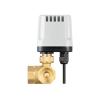 Vanne à boisseau sphérique électrique en laiton 1/2'' à trois voies en L, étanche IP65, pour irrigation, contrôleur d'actionneur, certifiée CE, OEM
