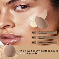 Vliya – Lot de 7 pinceaux de maquillage vegan marron personnalisés avec étiquette privée pour fond de teint et poudre – Vente en gros