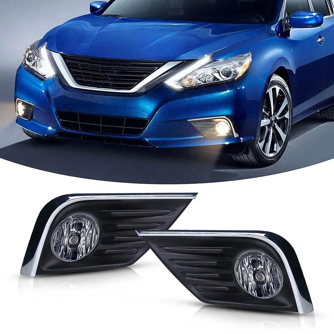 New Product Best Seller Fog Lamps Front Bumper Car Auto Driving Lamp Fog Light for Nissan Altima 2016 2017 2018 Auto Accessories