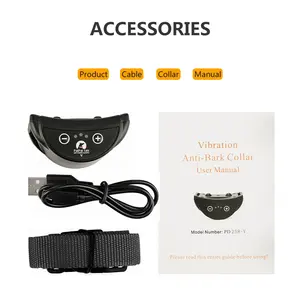 पर्यावरण के अनुकूल वाटरप्रूफ रिचार्जेबल छाल कॉलर बेपर/कंपन/स्थिर शॉक कुत्ते इनडोर/आउटडोर प्रशिक्षण 2600ft रिमोट रेंज - Product Image 2