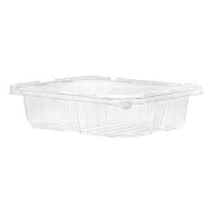 Caja desechable de aperitivos de alta calidad, envases de plástico desechables rectangulares de 48 OZ para alimentos frescos - Product Image 1