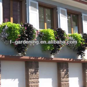 Jardinière suspendue verte, jardinières en plastique pour balcon, jardinière de terrasse pour l'aménagement vert - Product Image 2